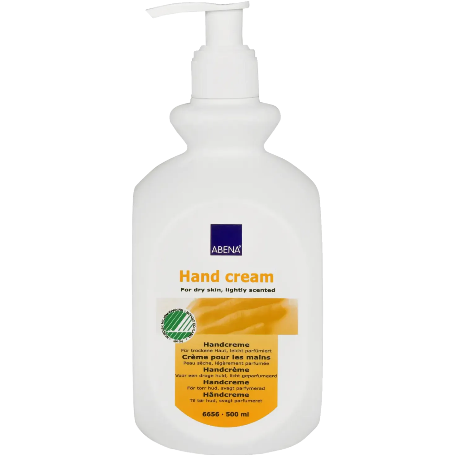 Abena håndcreme m/parfume u/farve 500 ml