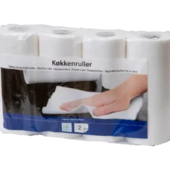 Abena køkkenrulle 2-lags 14,4m x 22cm 4 ruller