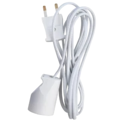Adaptorkabel m/børnesikring 2 m hvid
