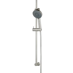 Adora Dominus 115 brusestangsæt med håndbruser, 5-spray, Ø110 mm, børstet stål
