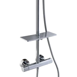 Adora hylde til brusestang, Ø18-25 mm, krom