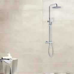 Adora Infigo L-300 termostat brusesæt med håndbruser, 2-spray, krom