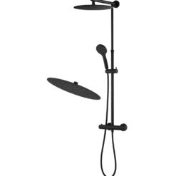 Adora magna topbruser og termostatssæt Ø300 mm sort