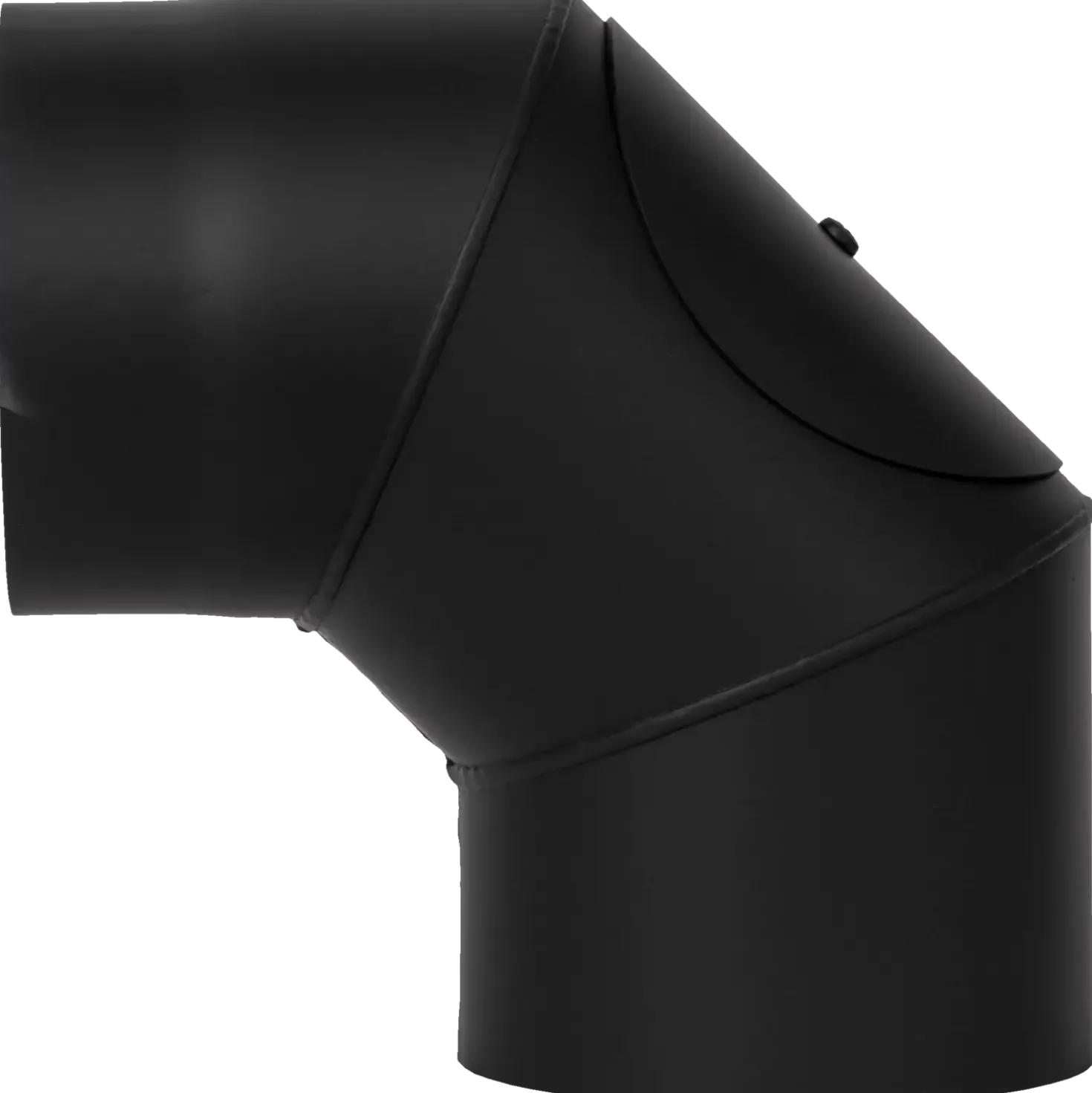 Aduro bøjning med renseluge 2x45° 265x265 mm sort