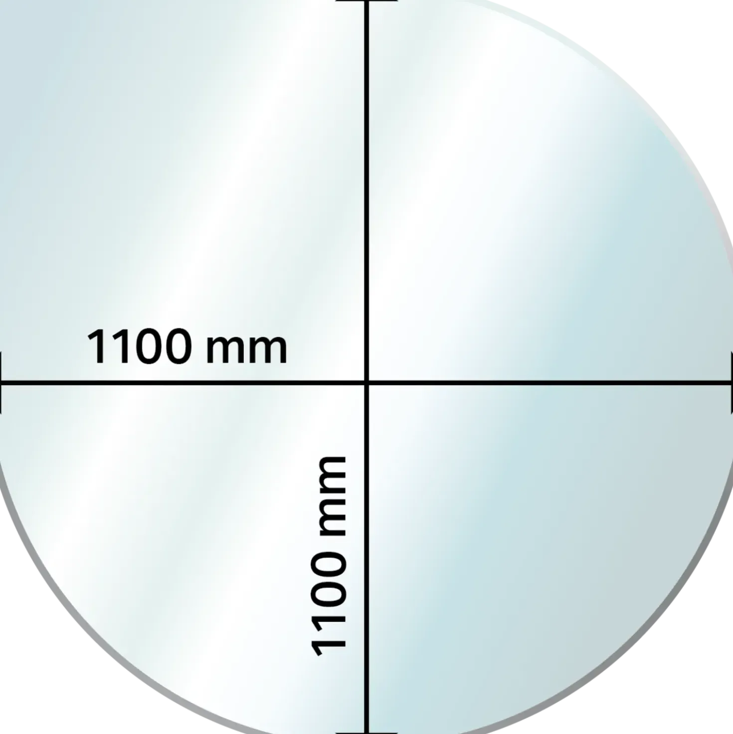 Aduro glasgulvplade 1100x1100x6 mm