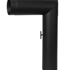 Aduro knærør med spjæld + renselåge 700x500 mm sort 90°