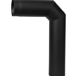Aduro knærør 2x45° med renselåge sort
