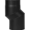 Aduro røgrør s-bøjning 40 mm forskydning sort