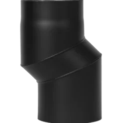 Aduro røgrør s-bøjning 40 mm forskydning sort