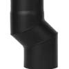 Aduro røgrør s-bøjning 60 mm forskydning sort
