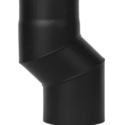 Aduro røgrør s-bøjning 60 mm forskydning sort