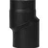 Aduro røgrør s-bøjning 20 mm forskydning sort