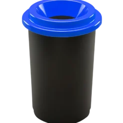 Affaldsspand eco 50 liter, blå låg