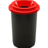 Affaldsspand eco 50 liter, rød låg