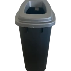 Affaldsspand 90 L grå med låg
