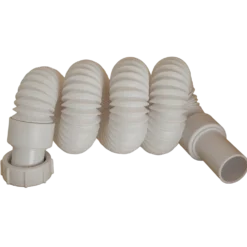 Afløbsslange t/håndvask flexibel 1 1/4"x32 mm hvid