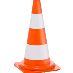 Afmærkningskegle orange/hvid 50 cm