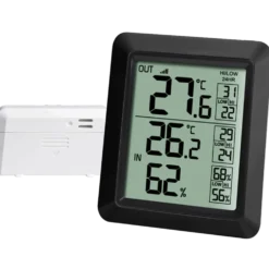 Agimex vejrstation, inde- og udetemperatur og fugtighed