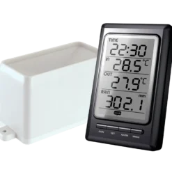 Agimex vejrstation, inde- udetemperatur, regnmåler