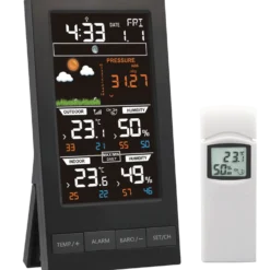 Agimex vejrstation m/temperatur, fugt og barometer