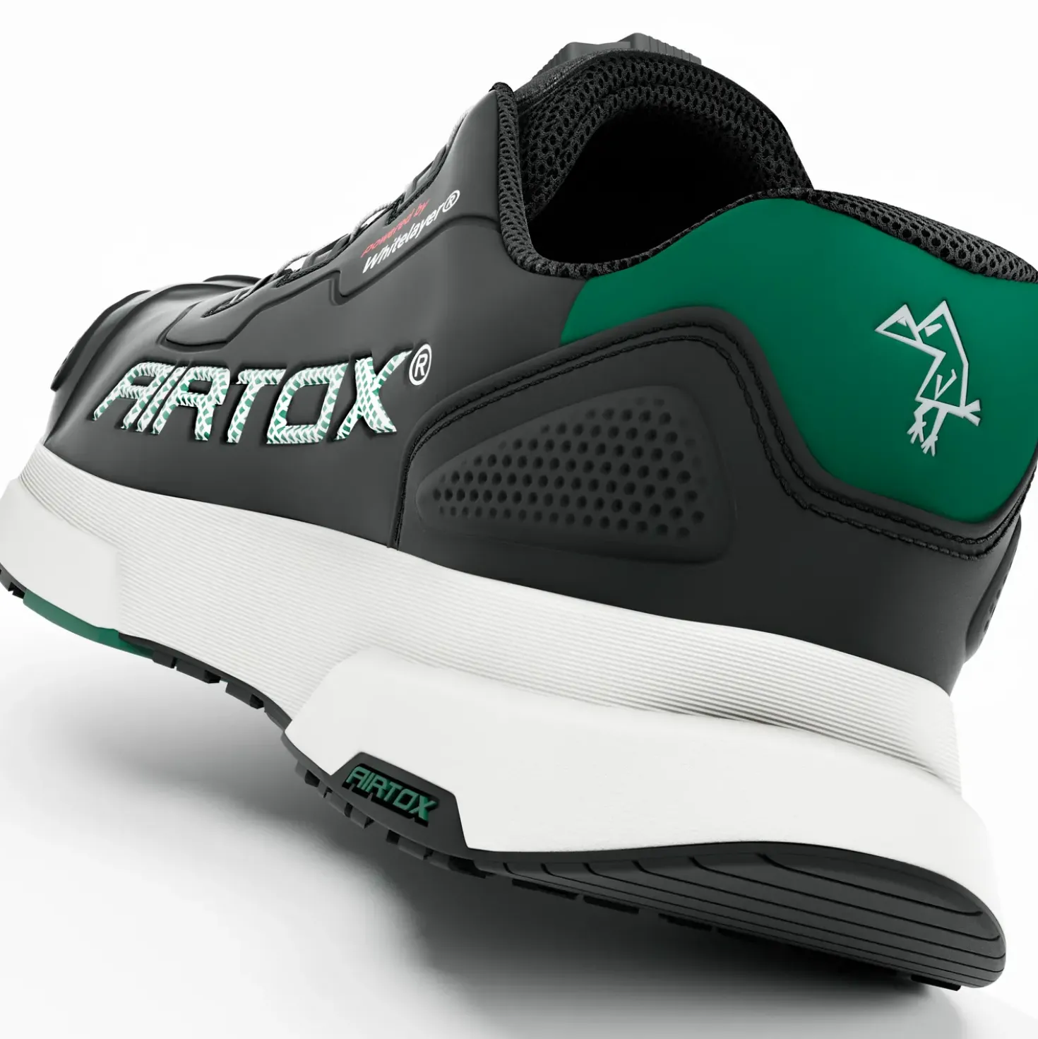 Airtox FL44 sikkerhedssko sort/militærgrønt str. 44