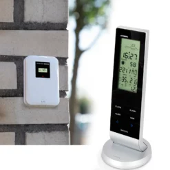 Alecto WS-1150 vejrstation med trådløs sensor sort/sølv