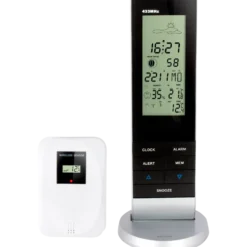 Alecto WS-1150 vejrstation med trådløs sensor sort/sølv