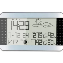 Alecto WS-1700 vejrstation med trådløs sensor sølv