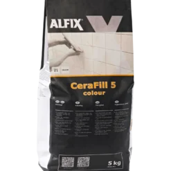 Alfix CeraFill 5 Colour flisefuge 5 kg lysgrå