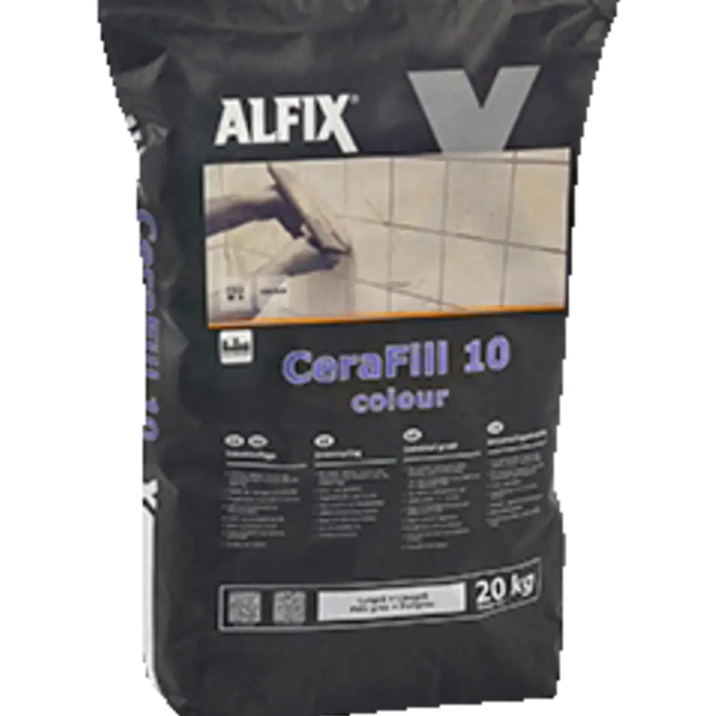 Alfix CeraFill 10 Colour 20 kg lysegrå
