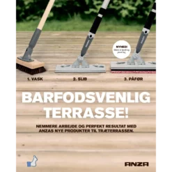 Anza terrasseværktøj 2-i-1 230x80x170 mm