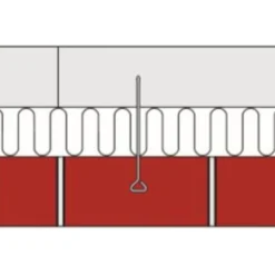 Arminox murbinder m/øje Ø4x300 mm rustfrit stål