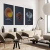 Art-Acoustic akustikbillede Koglen 9x600x1200 mm mørk grå
