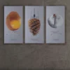 Art-Acoustic akustikbillede Ægget 9x600x1200 mm lys grå