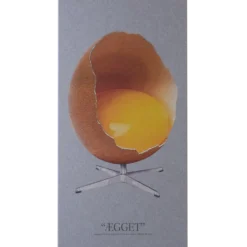 Art-Acoustic akustikbillede Ægget 9x600x1200 mm lys grå
