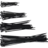 Ass. kabelstrips sort 100 stk.