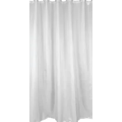 Badeforhæng hvid polyester 180x200 cm