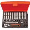 Bahco SL25L topnøglesæt 1/4" - 37 dele