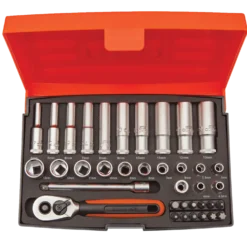 Bahco SL25L topnøglesæt 1/4" - 37 dele
