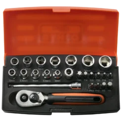 Bahco SL25 topnøglesæt 1/4" - 25 dele