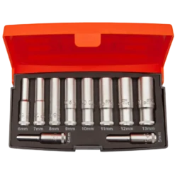 Bahco Topnøglesæt 1/4"
