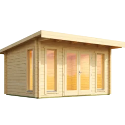 Barbados medium hytte med dobbeltdør og høje vinduer 11,36 m²