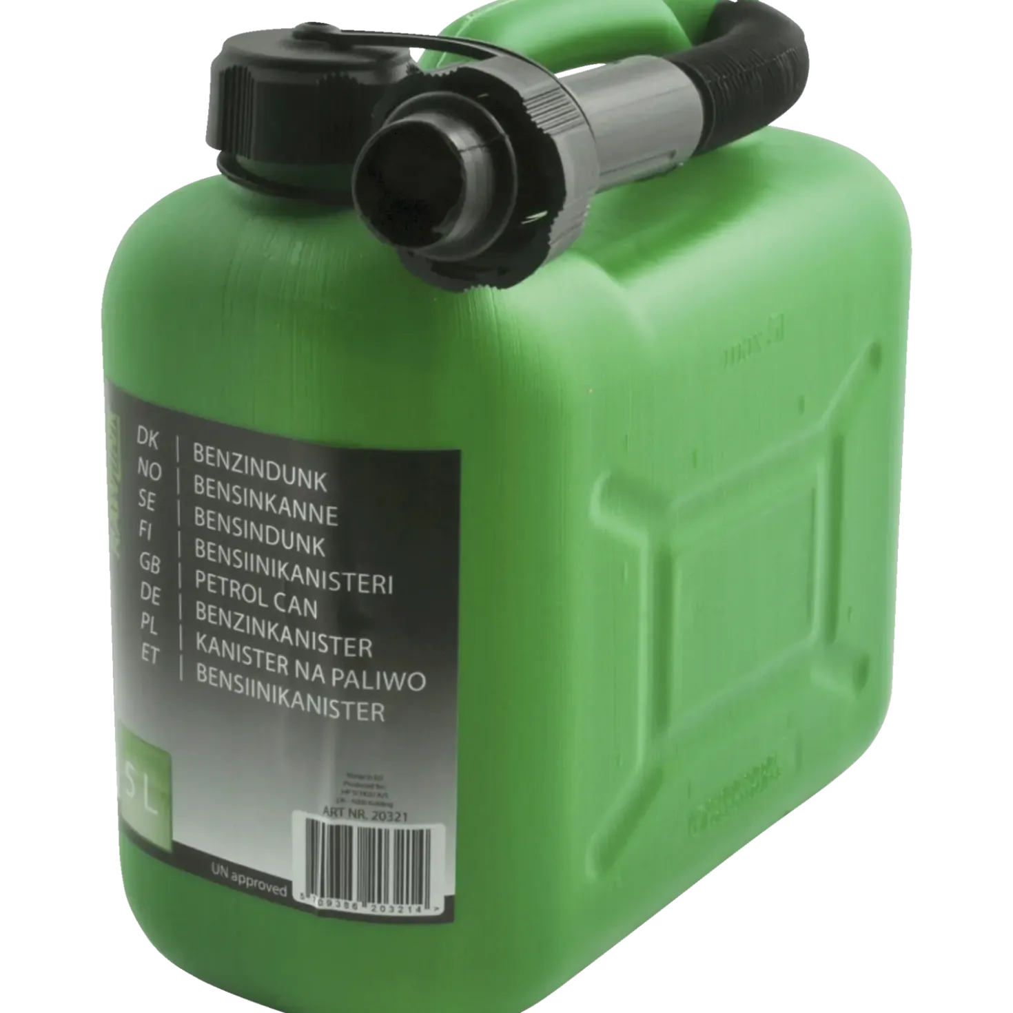 Benzindunk 5 liter grøn