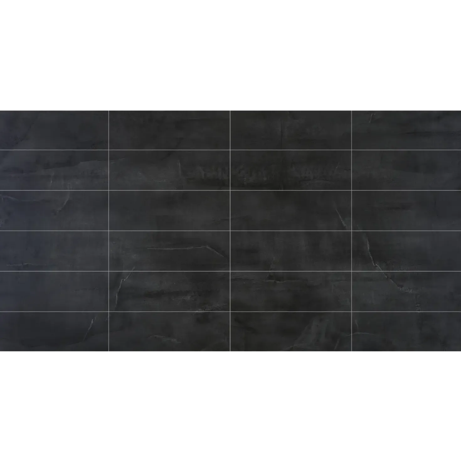 Berryalloc kitchenwall 2,2x600x1200 mm sort fløjl - 10x30 cm flise