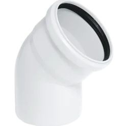 Bøjning PP 32 x mm 45° hvid