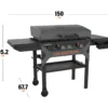 Blackstone 28” Griddle med låg – gasgrill med stegeplade