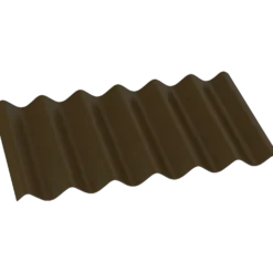 Bølgeplade B7 FK mokka 1100 x 570 mm
