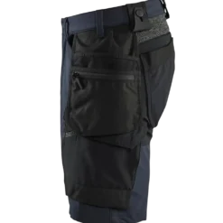 Blåklæder håndværker shorts 4-vejs stretch mørk marineblå/sort str. C56