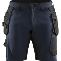 Blåklæder håndværker shorts 4-vejs stretch mørk marineblå/sort str. C56