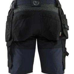 Blåklæder håndværker shorts 4-vejs stretch mørk marineblå/sort str. C56